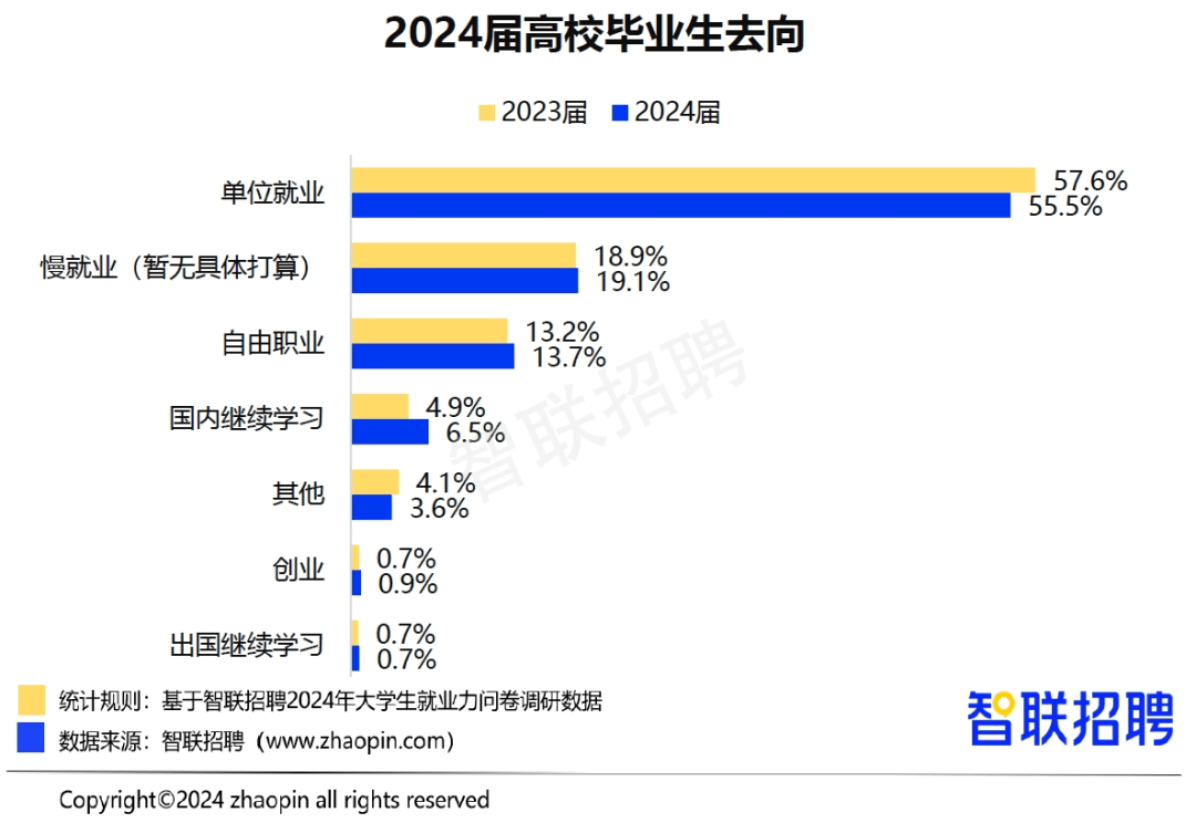 2024年高校畢業(yè)生就業(yè)率55.5%，就業(yè)難如何破局